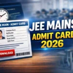 JEE Main Admit Card 2026 जारी: Session 1 Hall Ticket डाउनलोड लिंक @jeemain.nta.nic.in