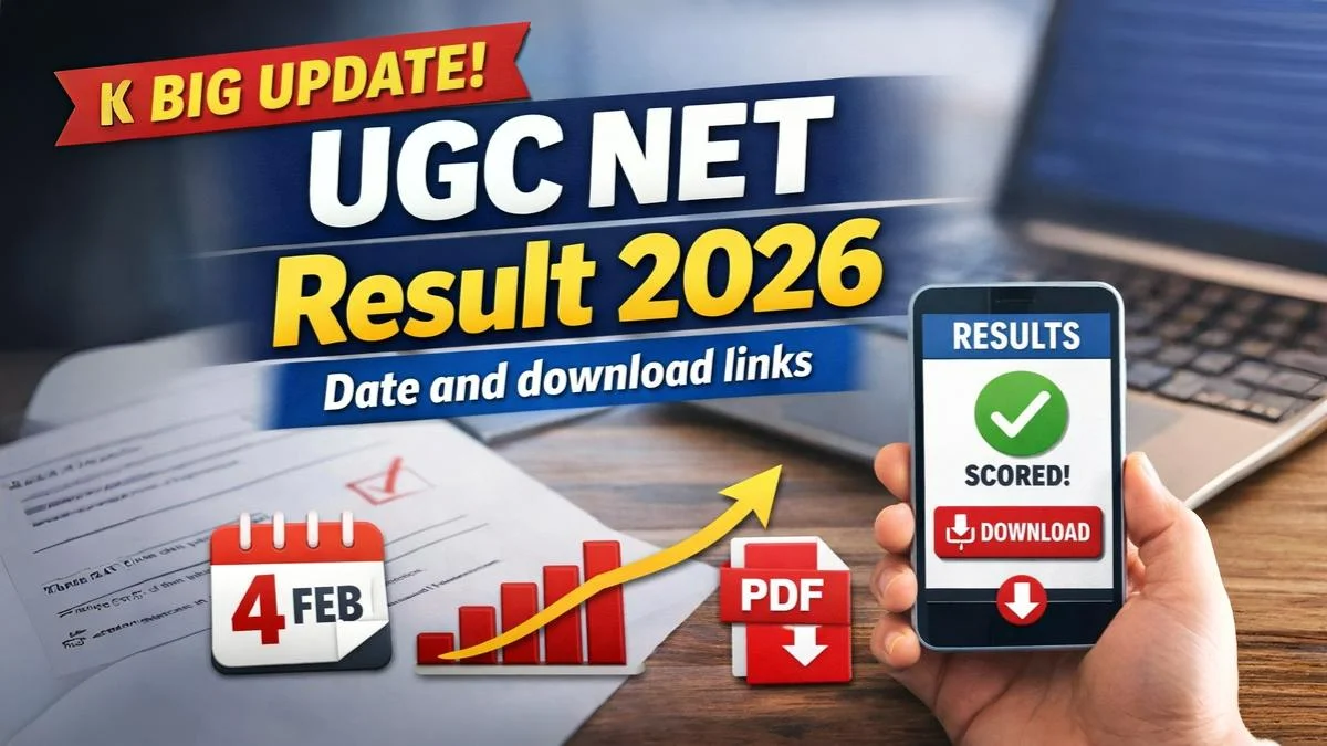 UGC NET Result 2026 date and download links banner