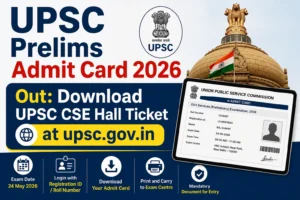 UPSC Prelims Admit Card 2026 Out